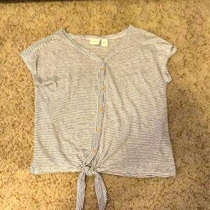 Rachel Zoe, Striped Shirt With Knot